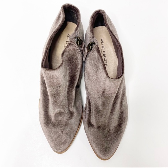 Anthropologie Kelsi Dagger Brooklyn Alia Ankle Boots in Velvet - Picture 3 of 9